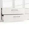 Drehtürenschrank Viana - B. ca. 270 cm, Lack, Weiß