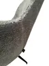 Armlehnstuhl MARYBEL - drehbar, Stoff, Grau