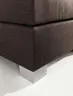 Boxspringbett HAIKOS- Liegefläche ca. 180x200 cm, Stoff, Hellbraun, Bonell, Inkl. Topper