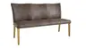 Polsterbank Florea - Breite ca. 155 cm, Stoff, Dunkelbraun