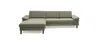 Ecksofa CALM Move - Ecke links, 2,5-Sitzer, Microfaser, Grün