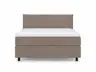  Boxspringbett Premium Line Board - Liegefläche ca. 180x200 cm, Stoff, Taupe