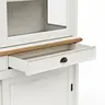 Buffetschrank Louisiana - mit Schiebetüren, teilmassiv, Weiß