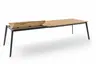 Esstisch - ausziehbar, LB ca. 190-290x100 cm, Wildeiche Furnier