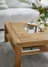 Couchtisch Cartago Soft - BHT ca. 90x45x90 cm, Wildeiche massiv, natur geölt