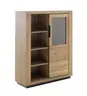 Highboard - B ca. 98 cm, Wildeiche massiv geölt