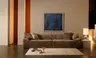 Sofa Quinto - 2-Sitzer, Stoff, Braun
