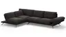 Ecksofa Valdemoro - Longchair mit 2,5-Sitzer rechts inkl. Rückenlehne verstellbar, Stoff, Anthrazit