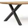 Esstisch Flore - LB ca. 260x120 cm, Wildeiche massiv, natur geölt