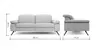 Sofa Rafaela 2.0 - 2,5-Sitzer inkl. Kopfteil verstellbar, Leder, Champagner