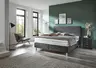 Boxspringbett - Liegefläche ca. 180x200 cm, Stoff, Anthrazit