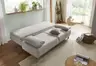 Querschläfer EM Korsika - 2-Sitzer mit Schlaffunktion inkl. Bettkasten, Stoff, Beige