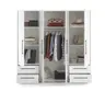 Drehtürenschrank FATHIE- B ca. 206 cm, Weiß