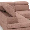 Ecksofa Hudson - 2,5-Sitzer mit Ecke rechts, inkl. Kopfteil/Armlehne verstellbar und Sitzvorzug/Relaxfunktion (motorisch), Stoff, Kupfer