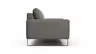 Sofa Enna - 3-Sitzer, Leder, Grau