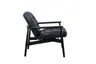 Loungesessel Frost - Leder, Schwarz
