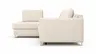 Ecksofa Nuoro - Longchair links mit 2-Sitzer inkl. Schlaffunktion und Bettkasten, Stoff, Beige