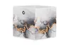 Faltbox - Stoff, Marmor Grau/Gold