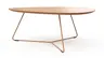 Couchtisch Fano - LBH ca. 96x86x38 cm, Fenix, Beige