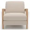 Sessel Karasu - Chic, Stoff, Creme