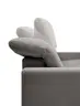 Ecksofa - CALM FLEX 2.0, Longchair links mit 3-Sitzer, Kopfteil verstellbar, Stoff, Grau