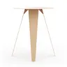 Beistelltisch Signe - BHT ca. 40x50x40 cm, Lack, Beige