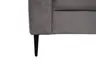 Ecksofa - 3-Sitzer mit Longchair rechts, Stoff, Grau