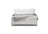  Boxspringbett HADAI- Liegefläche ca. 180x200 cm, Stoff, Creme, Bonell, Inkl. Topper
