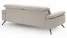 Sofa Rafaela 2.0 - 3-Sitzer inkl. Kopfteil verstellbar, Stoff, Champagner