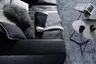 Sofa Aprino 1 - 4-Sitzer XXL, Leder, Schwarz, Armlehne Block
