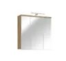 Spiegelschrank- B ca. 69 cm, Eiche Dekor, Spiegel