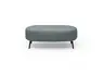 Hocker CARLLOTA - LB. ca. 125x73 cm, Stoff, Graublau