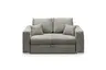 Sofa JORDEN 2 - 2-Sitzer inkl. Schlafftunktion mit Bettkasten, Stoff, Taupe
