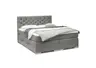 Boxspringbett SANDRIN E- Liegefläche ca. 200x200 cm, Stoff, Taupe, inkl. Stauraum