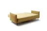 Schlafsofa Nettuno - 3-Sitzer, inkl. Schlaffunktion, Velour, Senfgelb