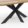 Esstisch Kima - LB ca. 200x100 cm, Wildeiche massiv mit Epoxid-Harz