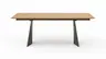 Esstisch 3100 - LB ca. 200x100 cm, beiseitig ausziehbar, Asteiche massiv, Geölt