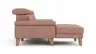 Ecksofa Hudson - Longchair links mit 2,5-Sitzer, inkl. Kopfteil/Armlehne verstellbar und Relaxfunktion (motorisch), Stoff, Kupfer