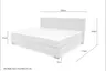 Boxspringbett- Liegefläche ca. 240x200 cm, Stoff, Dunkelgrau