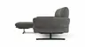 Ecksofa  Alexander -  Longchair links mit 3-Sitzer inkl. Kopfstütze/Armlehne verstellbar, Stoff, Taupe
