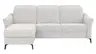 Ecksofa Canterbury - Longchair links mit 2,5-Sitzer, Stoff, Offwhite