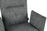 Armlehnstuhl MARCIA - drehbar, Stoff, Grau
