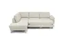 Ecksofa COOL - Ecke links mit 2,5-Sitzer, Querschläfer, Stoff, Natur