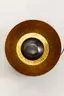 Bodenleuchte- DH ca. 28x24 cm, Stahl vernickelt, Schwarz, Gold