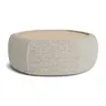 Hocker Serava/Honey - Large, mit Platte, Stoff, Sand