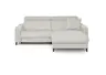 Ecksofa JANKO - 1-Sitzer mit Longchair rechts, Relaxfunktion motorisch, Stoff, Beige