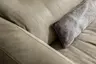 Sofa Arrezo - 3,5-Sitzer, Leder Taupe, Rücken verstellbar