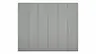 Drehtürenschrank Viana - B. ca. 299 cm, Lack, Steingrau