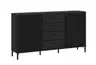Sideboard - B ca. 150 cm, Schwarz