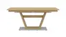 Esstisch Faro Plus - LB ca. 180x90 cm, Tisch verlängerbar (Klappeinlage einseitig), Wildeiche massiv, Bianco